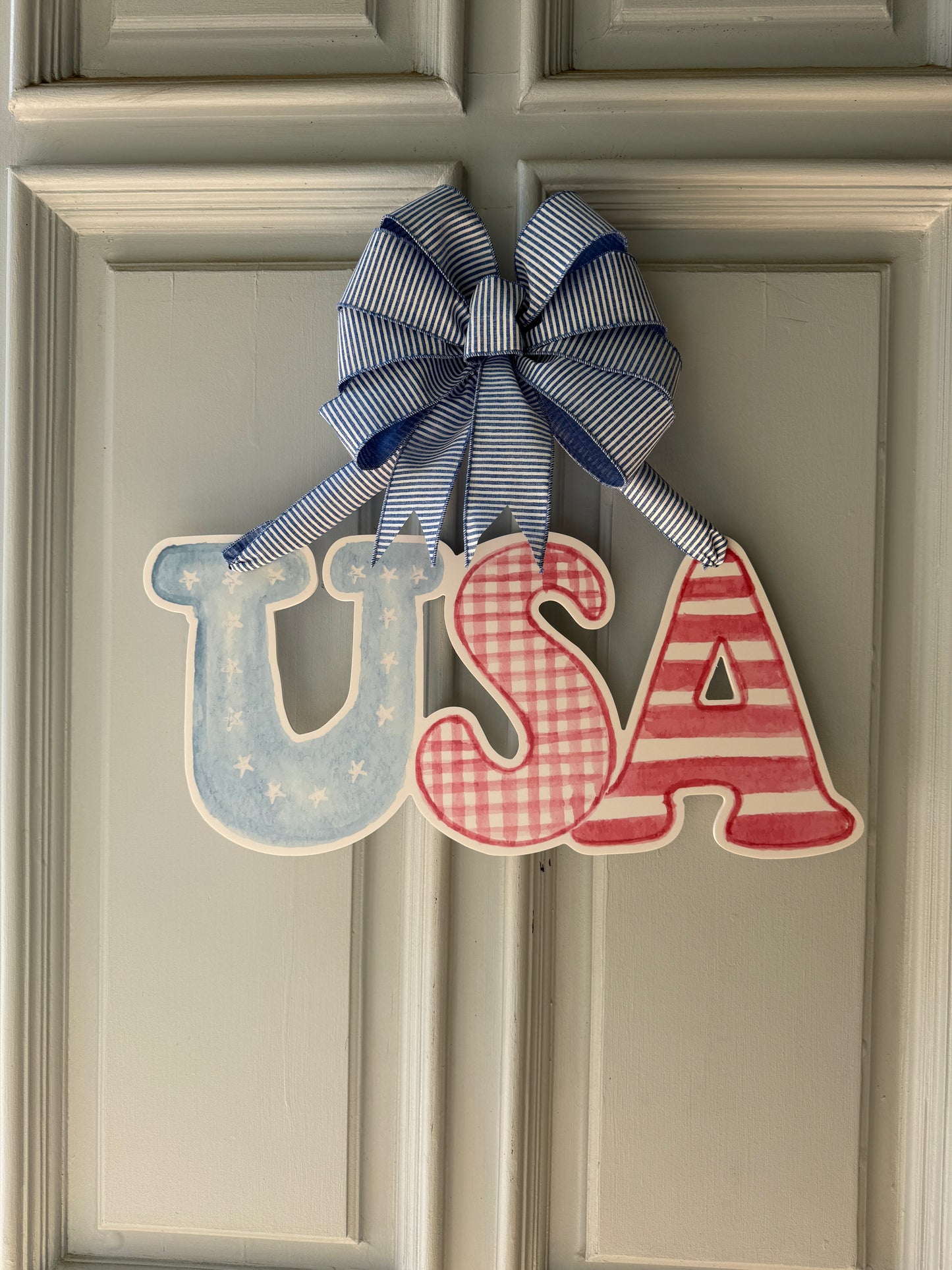 USA Handpainted Door Hanger