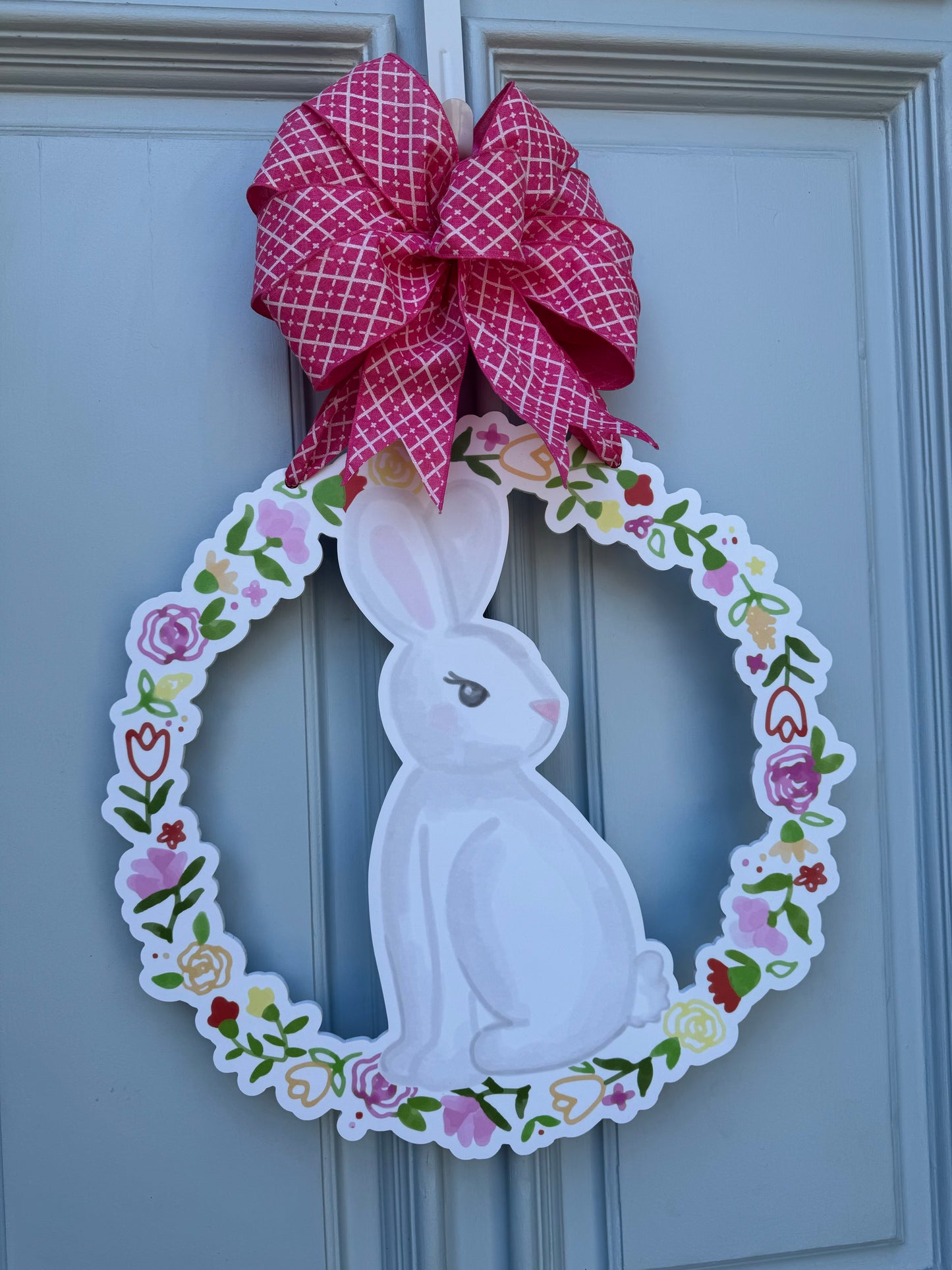 Hoppy Home Wreath Door Hanger