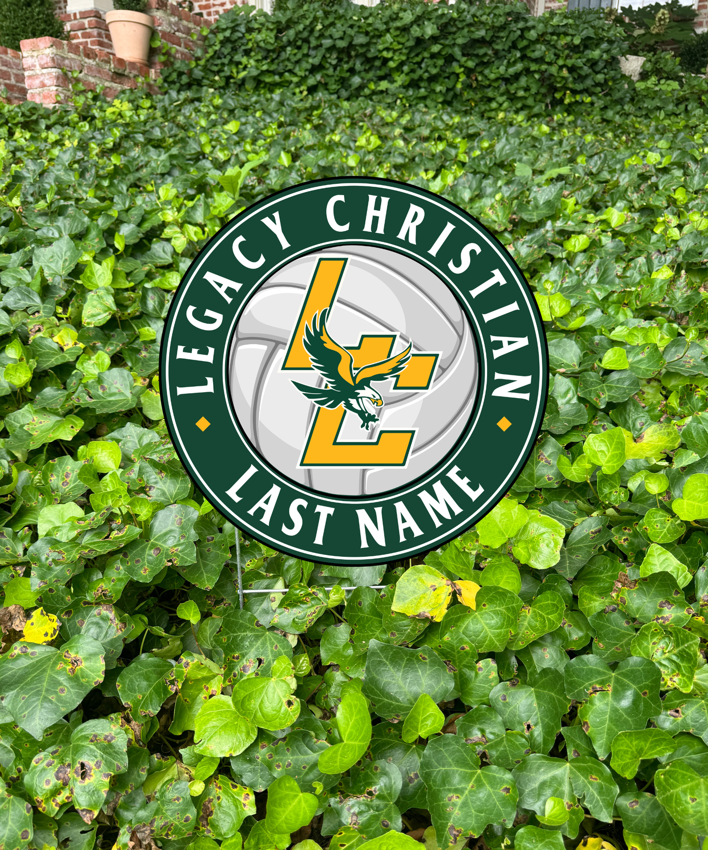 Legacy Christian Volleyball Yard Sign