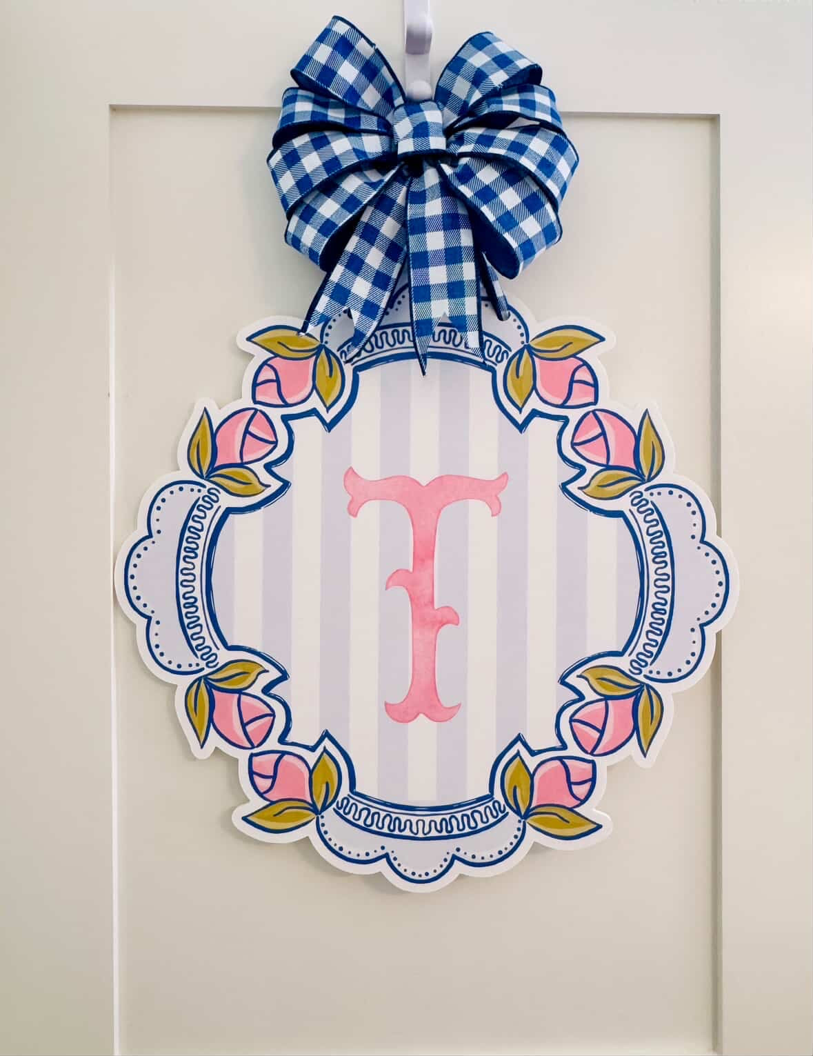 *Custom* Signature Spring Crest Door Hanger