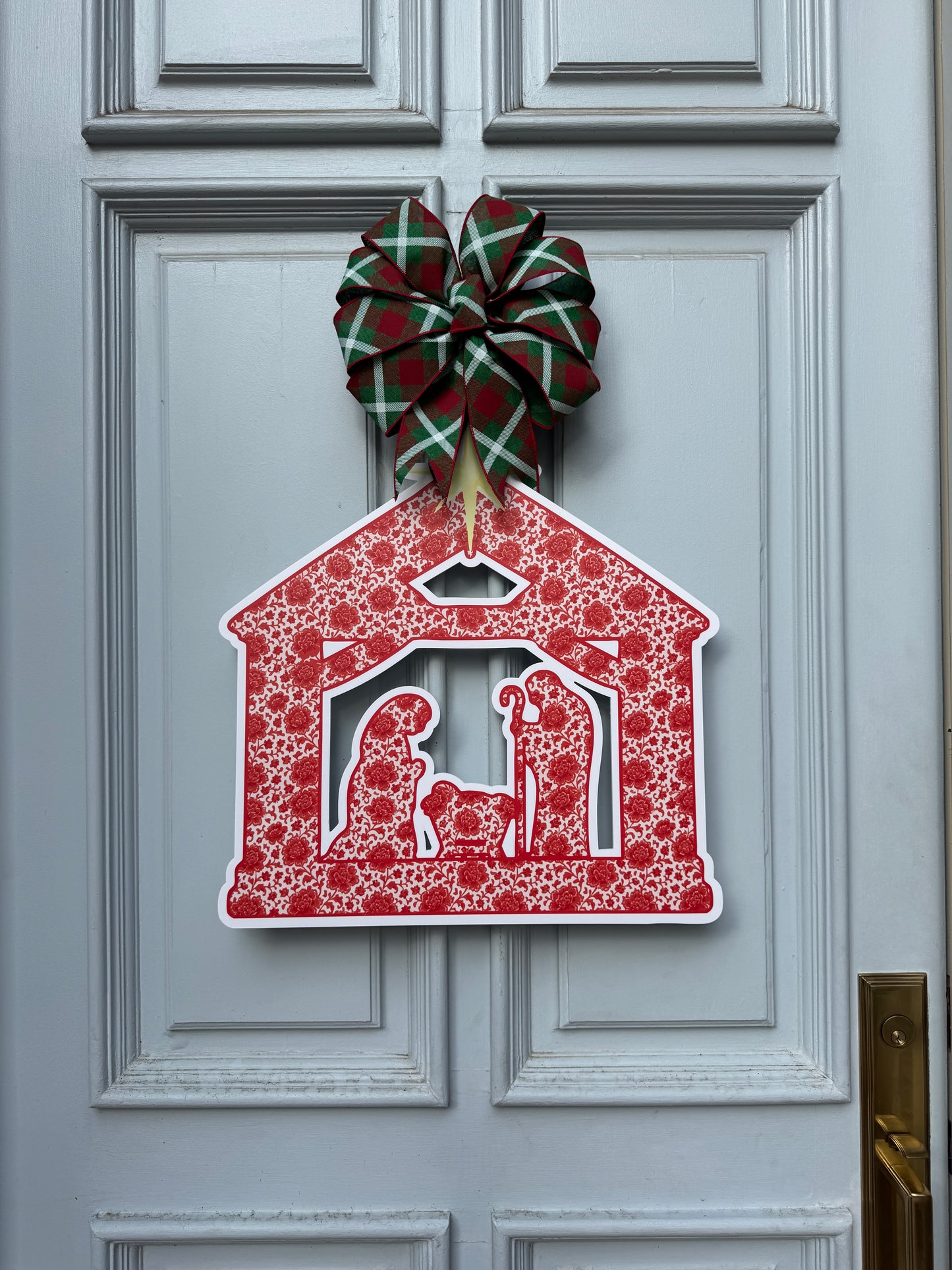 Red Chinoiserie Nativity