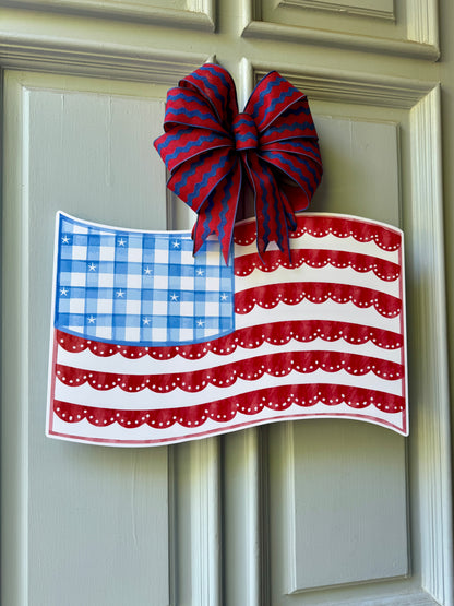 Stars & Scallops Flag Door Hanger