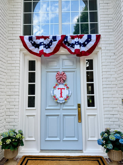 *Custom* Signature Spring Crest Door Hanger - Patriotic