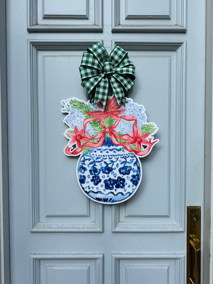 Chinoiserie Blooms Door Hanger