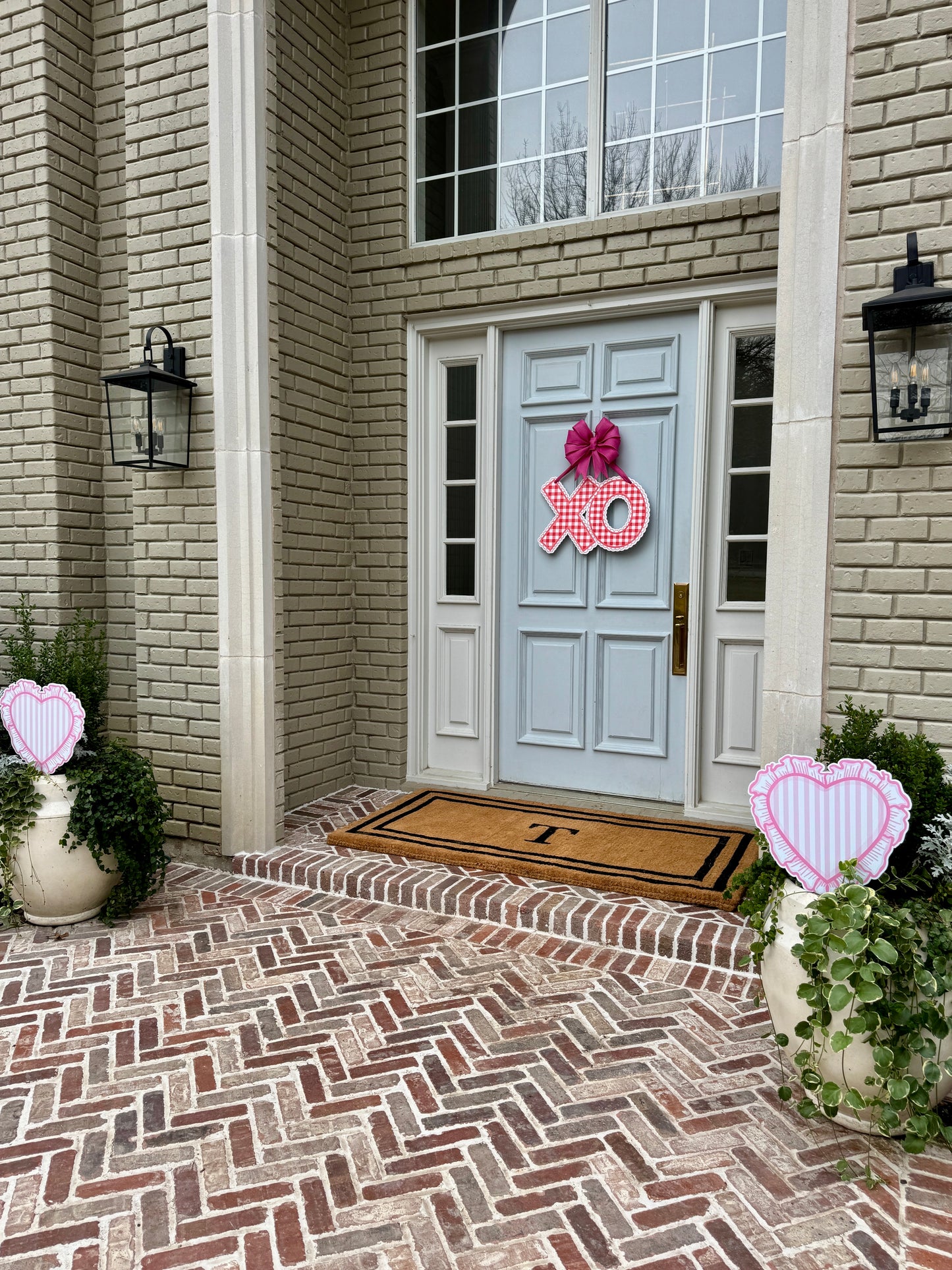 Sweet Heart Pair of Pot Stakes