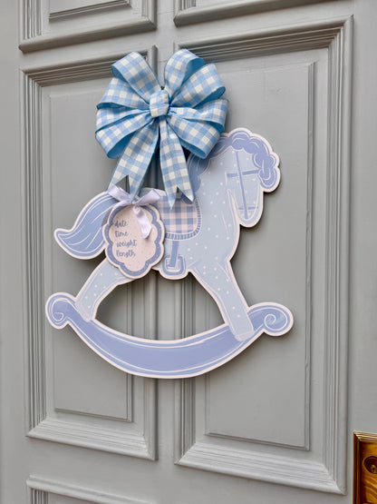 New Baby Boy Rocking Horse