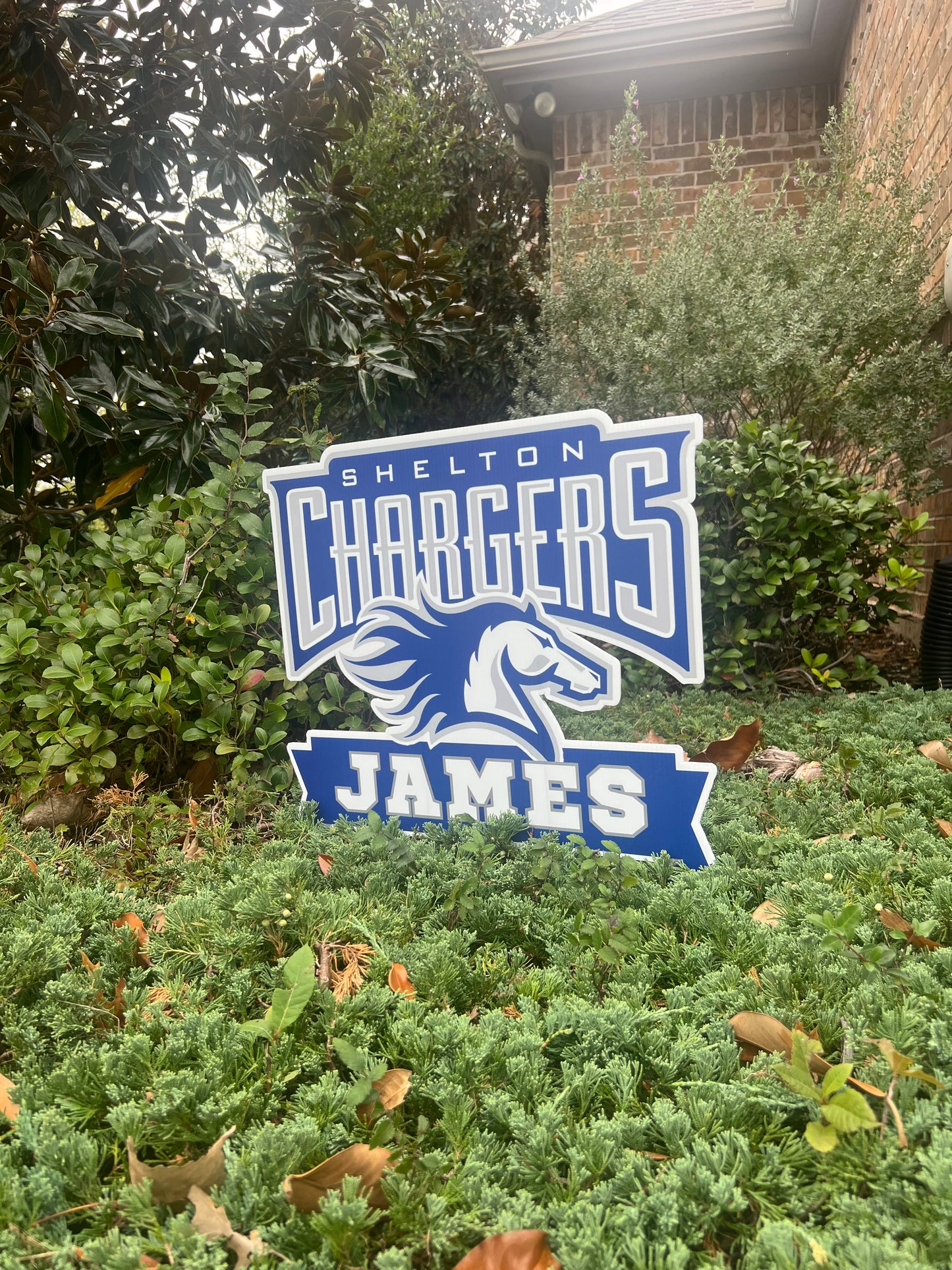 Shelton Chargers Yard Sign