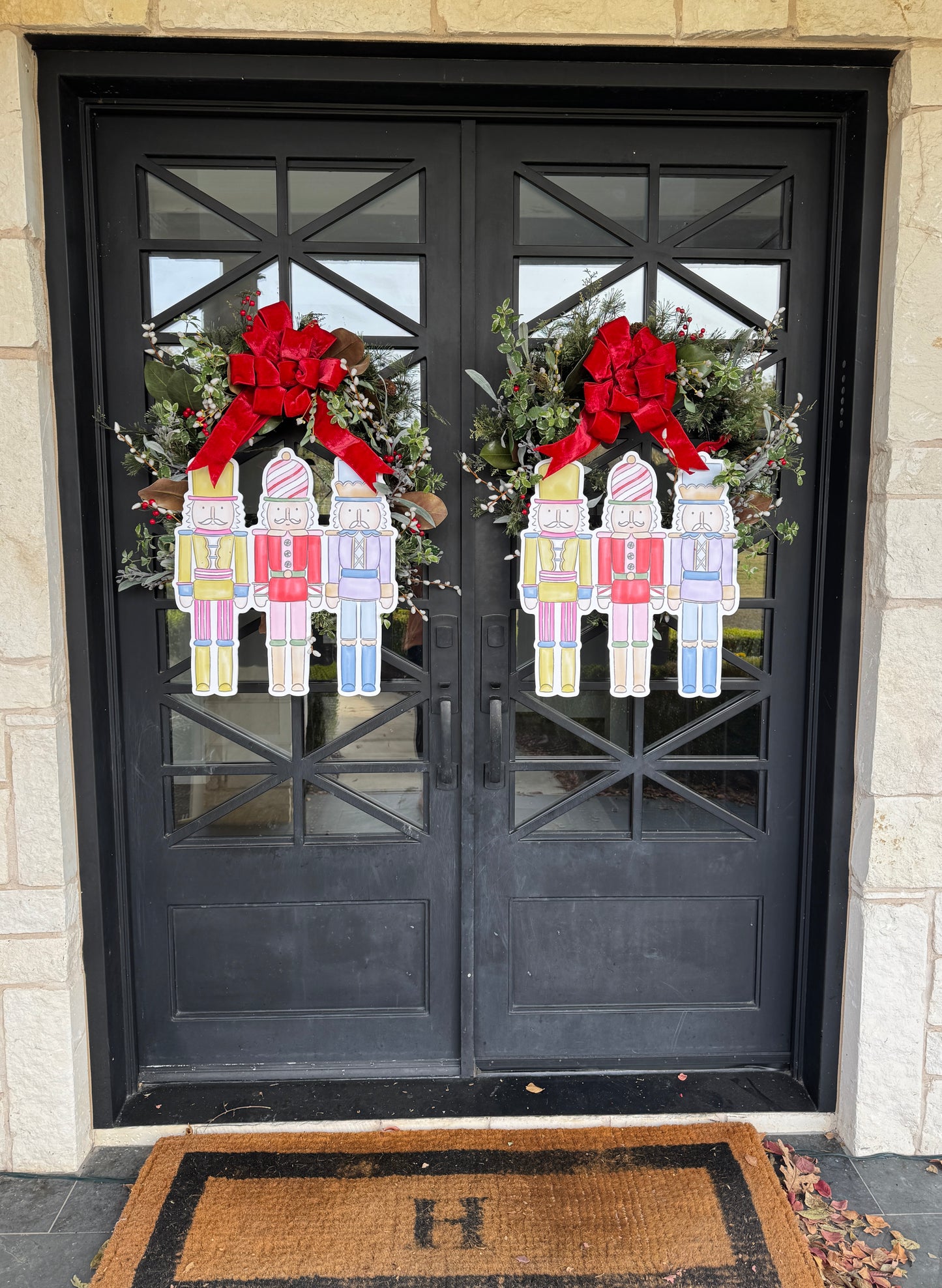 Colorful Nutcracker Door Hanger