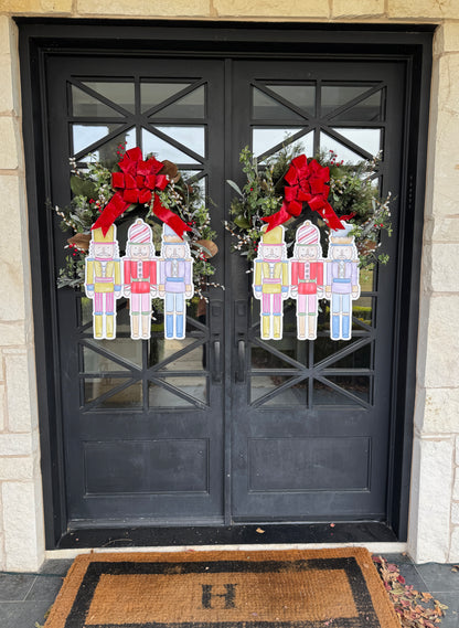 Colorful Nutcracker Door Hanger
