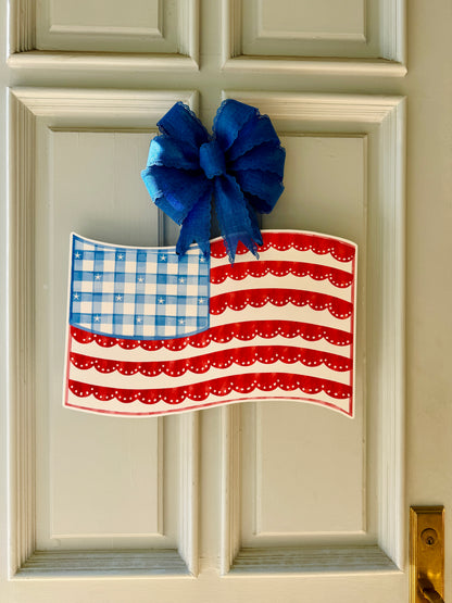 Stars & Scallops Flag Door Hanger