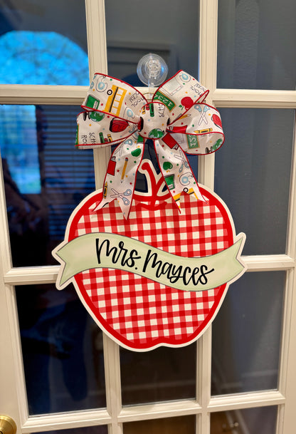 Mini Red-y to Teach Door Hanger