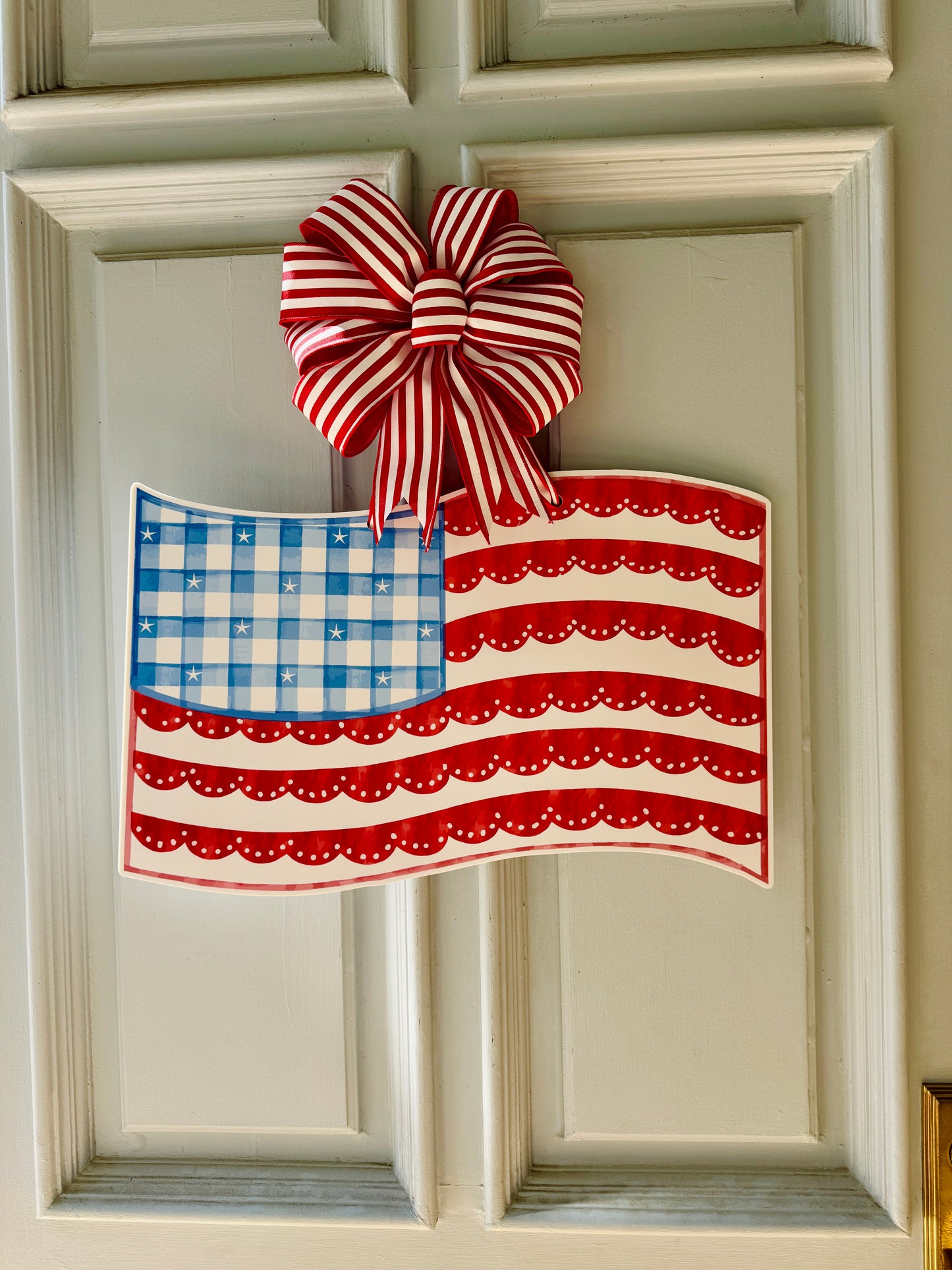 Stars & Scallops Flag Door Hanger