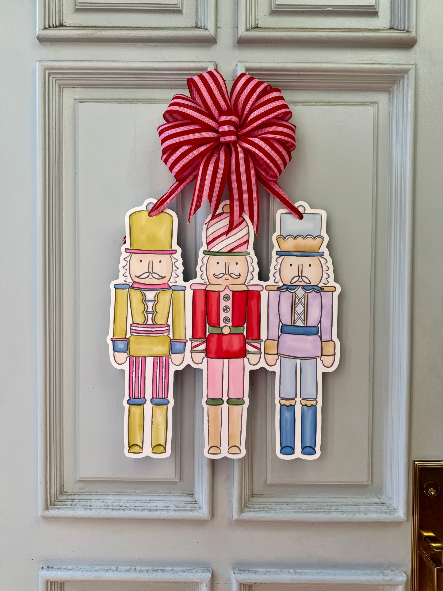 Colorful Nutcracker Door Hanger