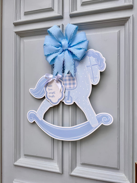 New Baby Boy Rocking Horse