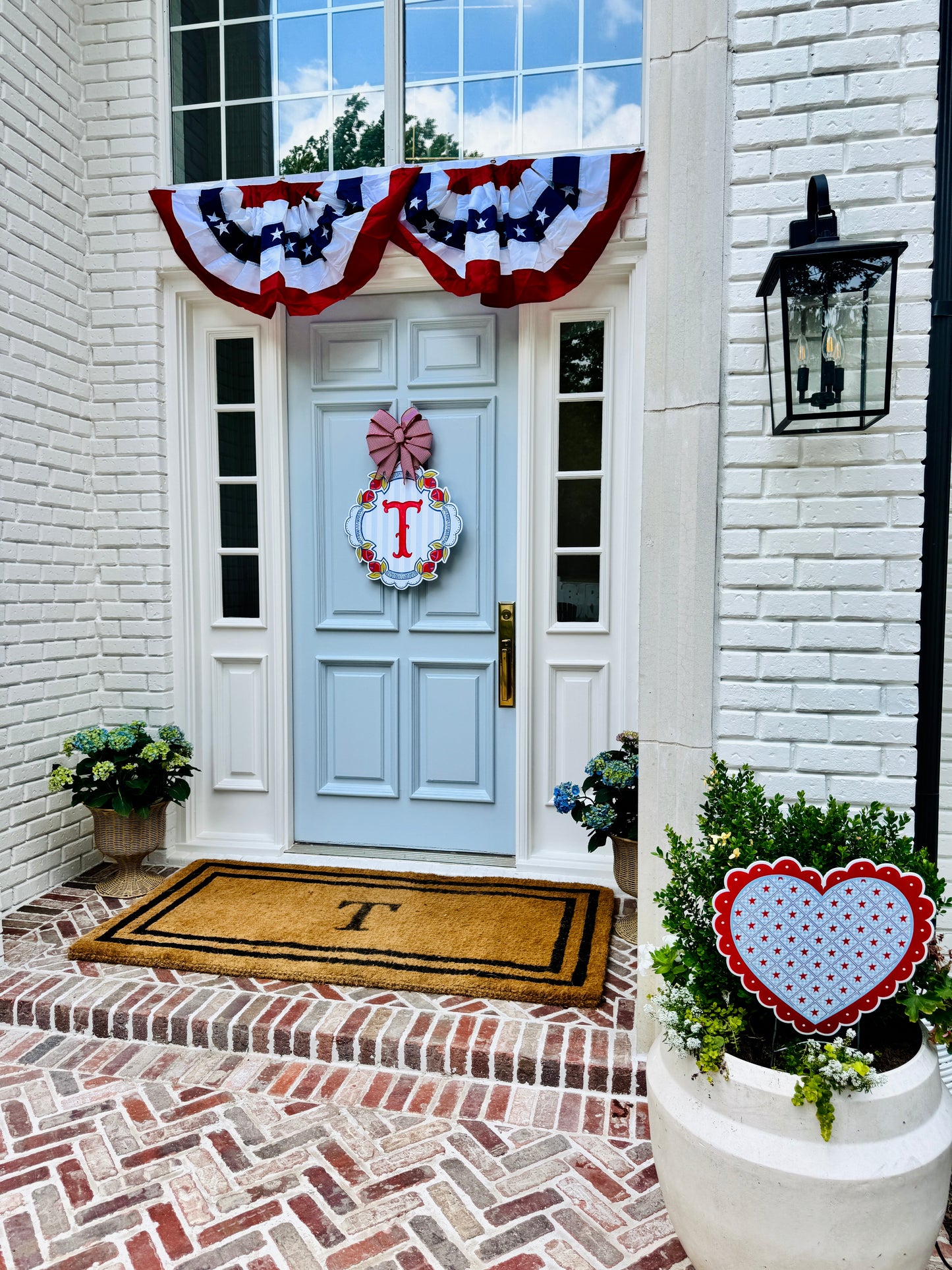 *Custom* Signature Spring Crest Door Hanger - Patriotic
