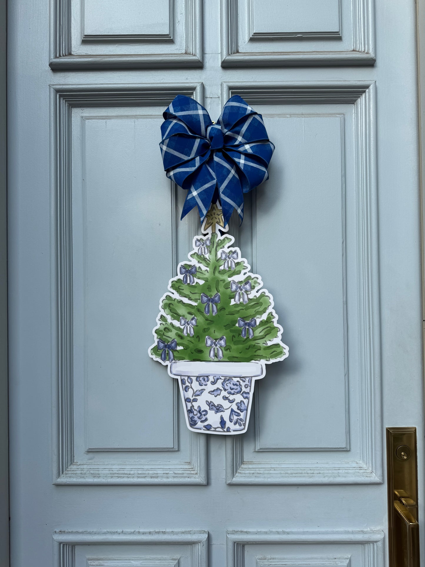 Blue Chinoiserie Christmas Tree