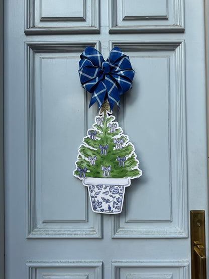 Blue Chinoiserie Christmas Tree