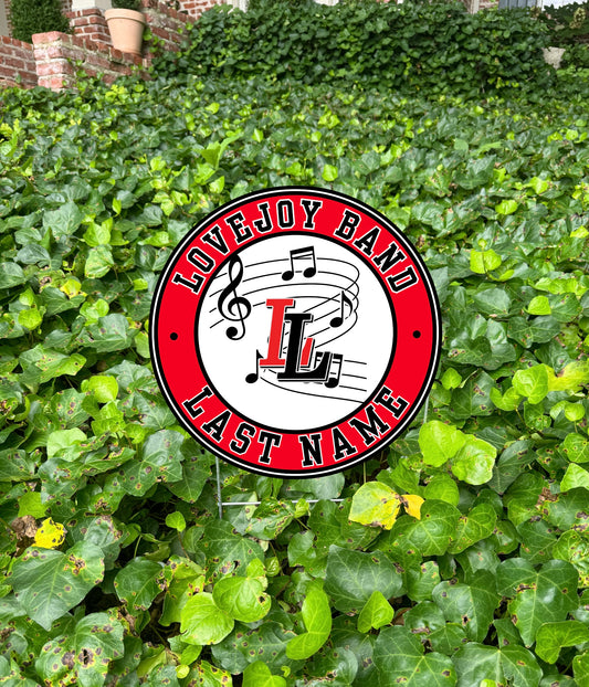 Lovejoy Leopards Band Yard Sign