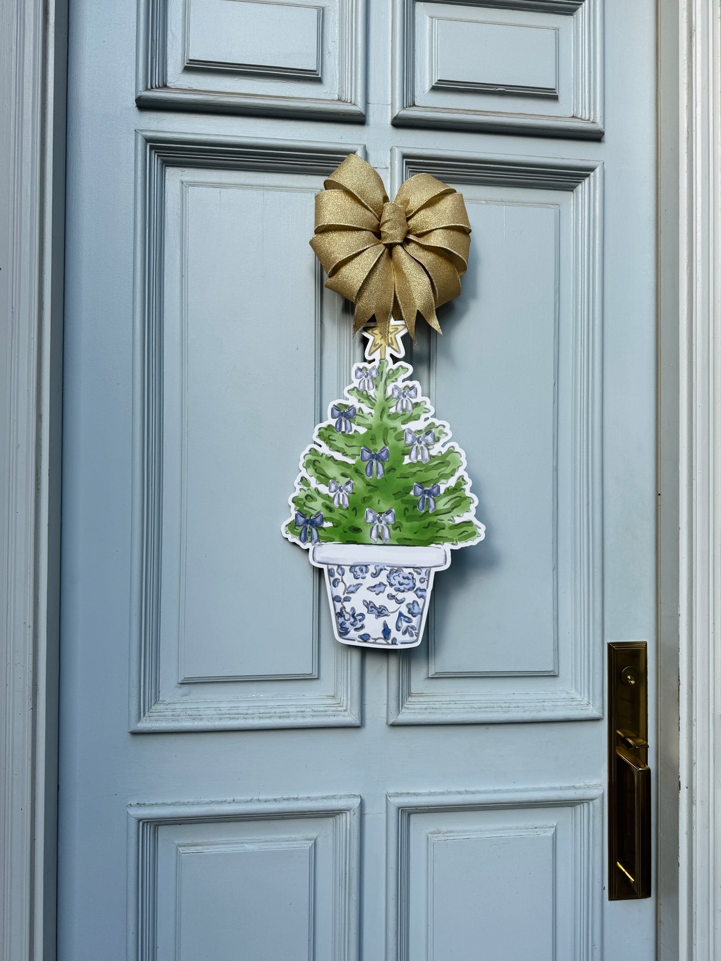 Blue Chinoiserie Christmas Tree