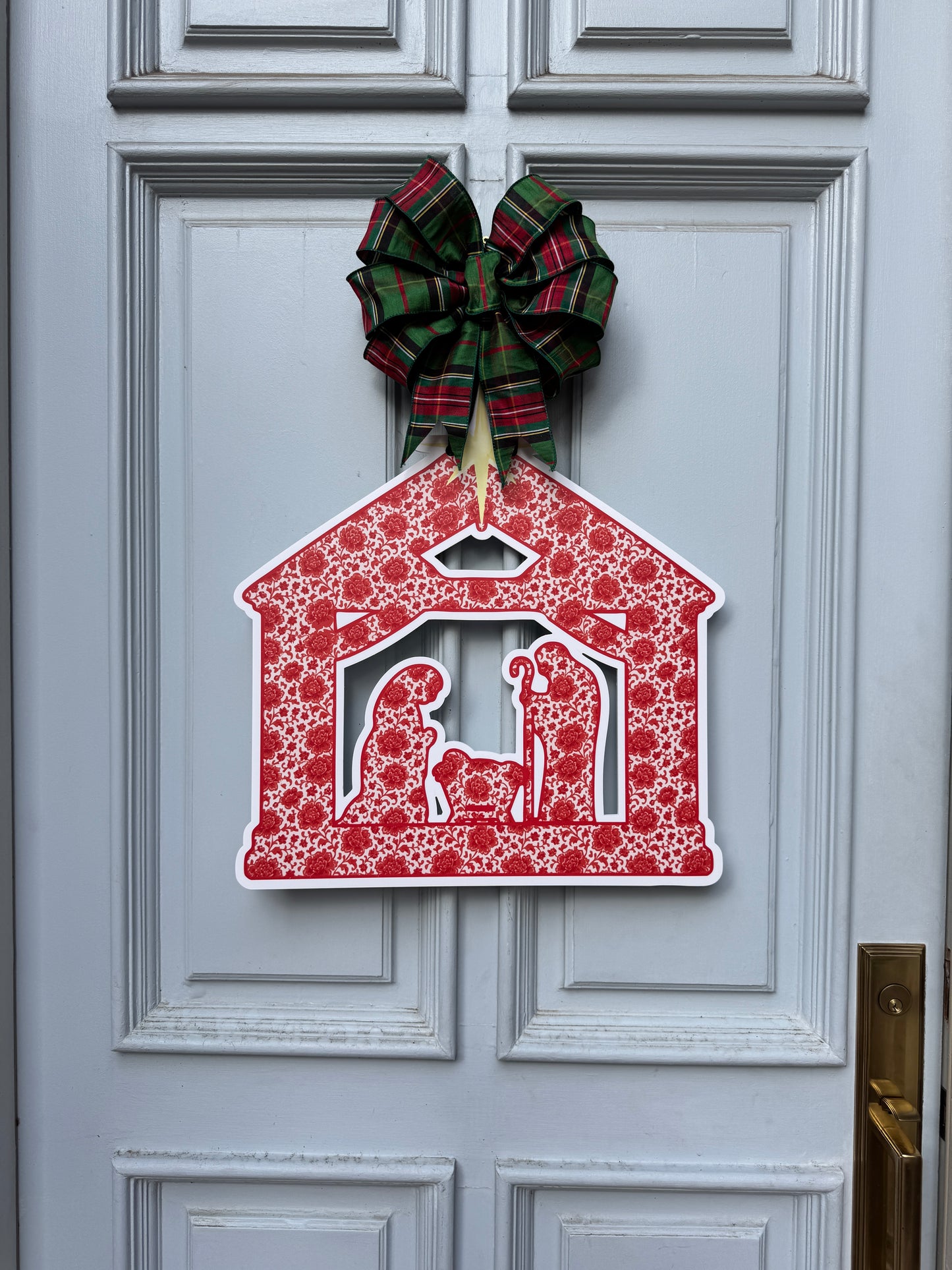 Red Chinoiserie Nativity