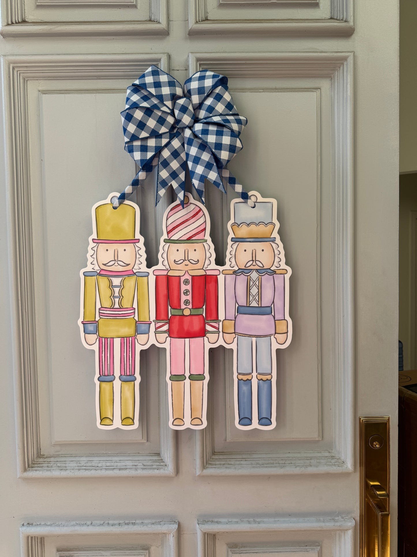 Colorful Nutcracker Door Hanger