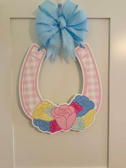 Southern Charm Horseshoe Door Hanger