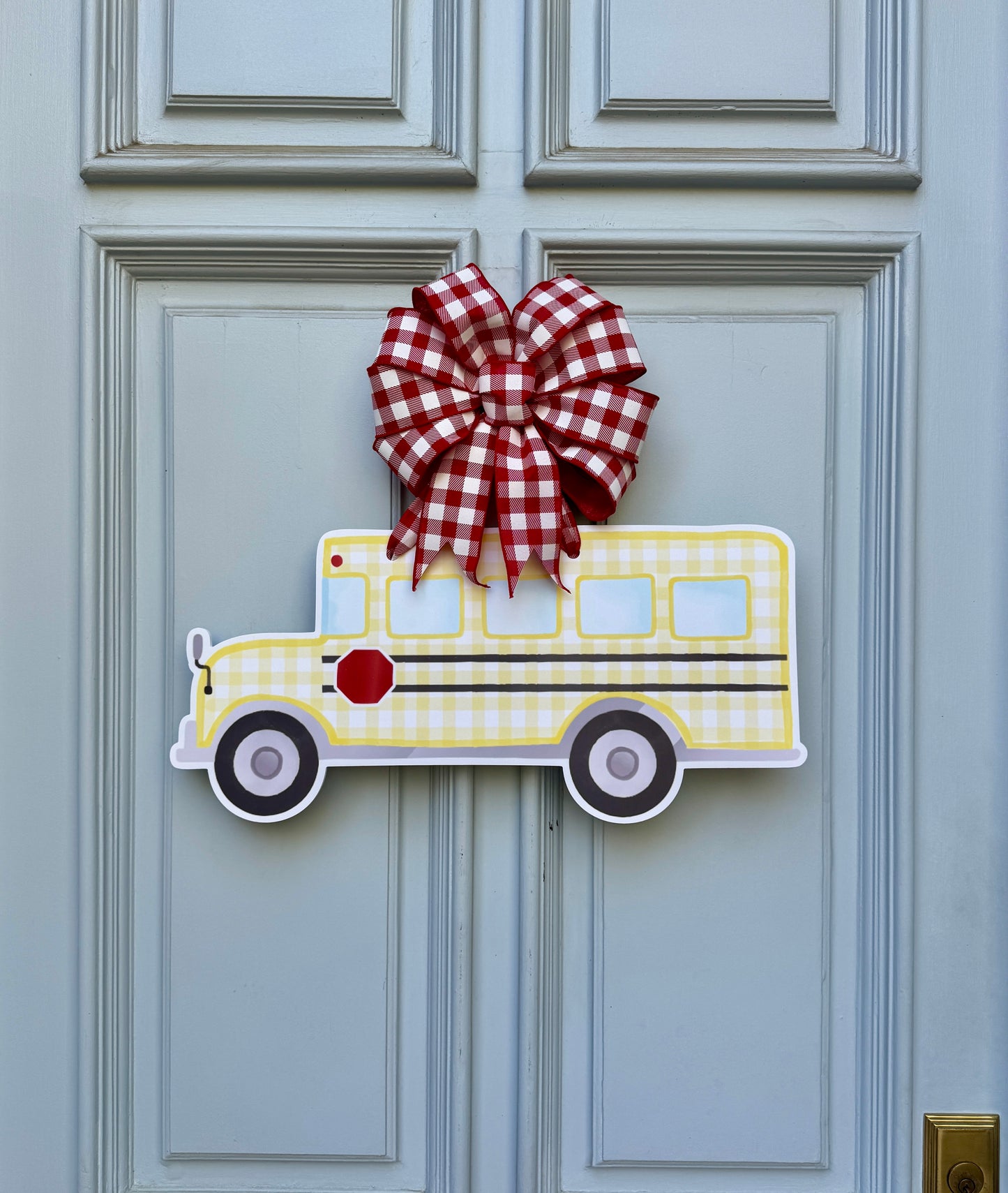 Gingham & Go Door Hanger