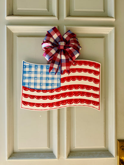 Stars & Scallops Flag Door Hanger