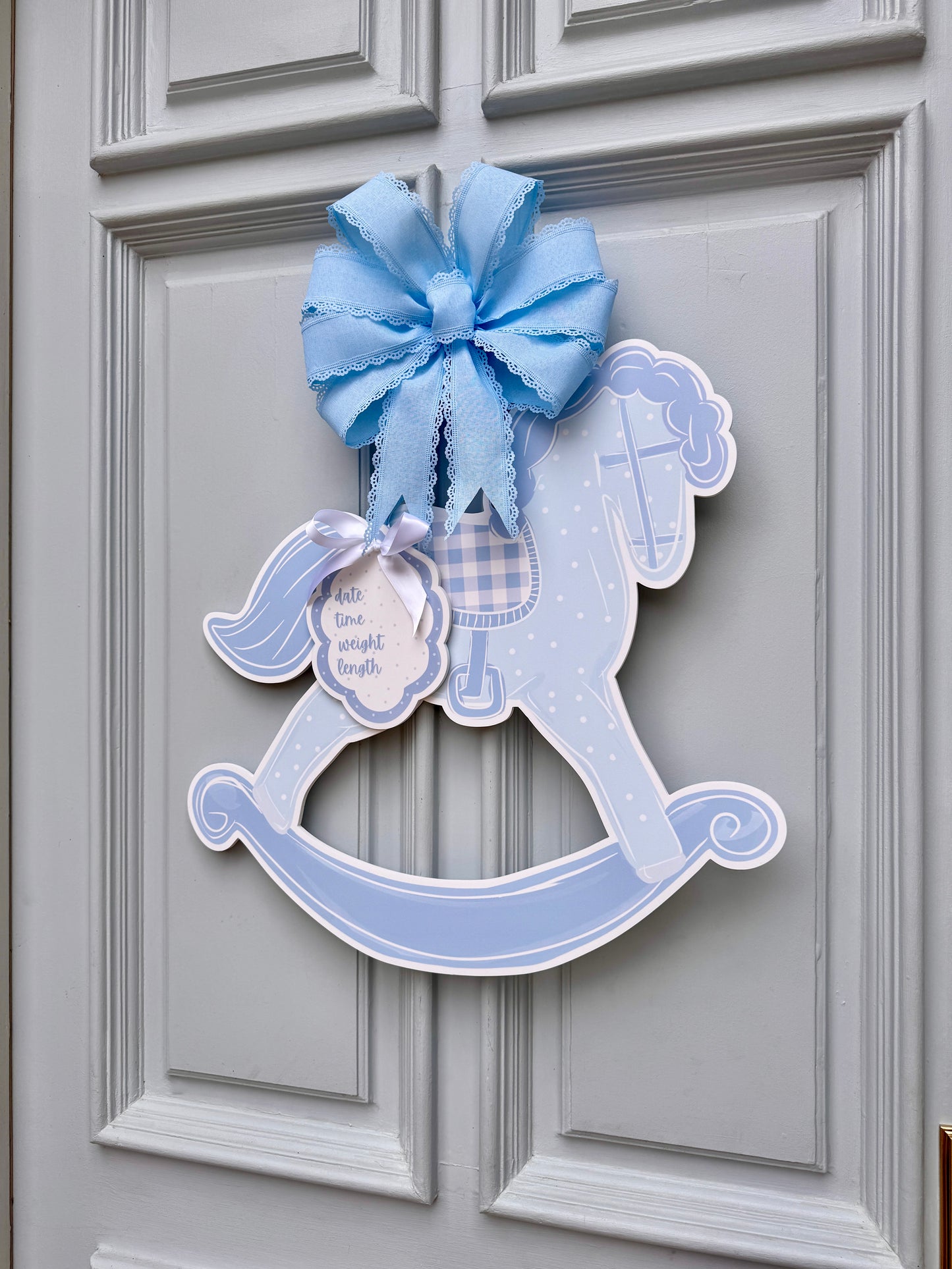 New Baby Boy Rocking Horse