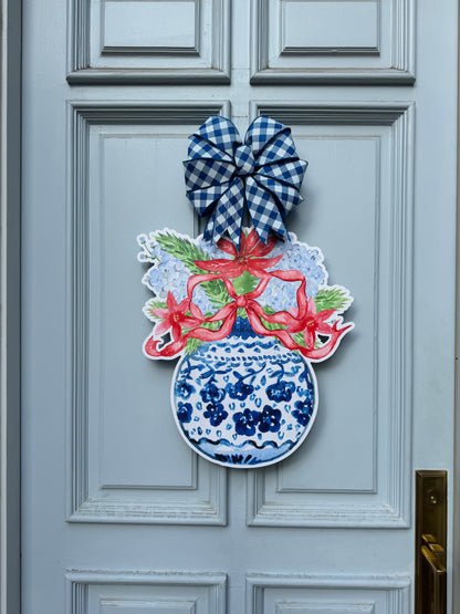 Chinoiserie Blooms Door Hanger