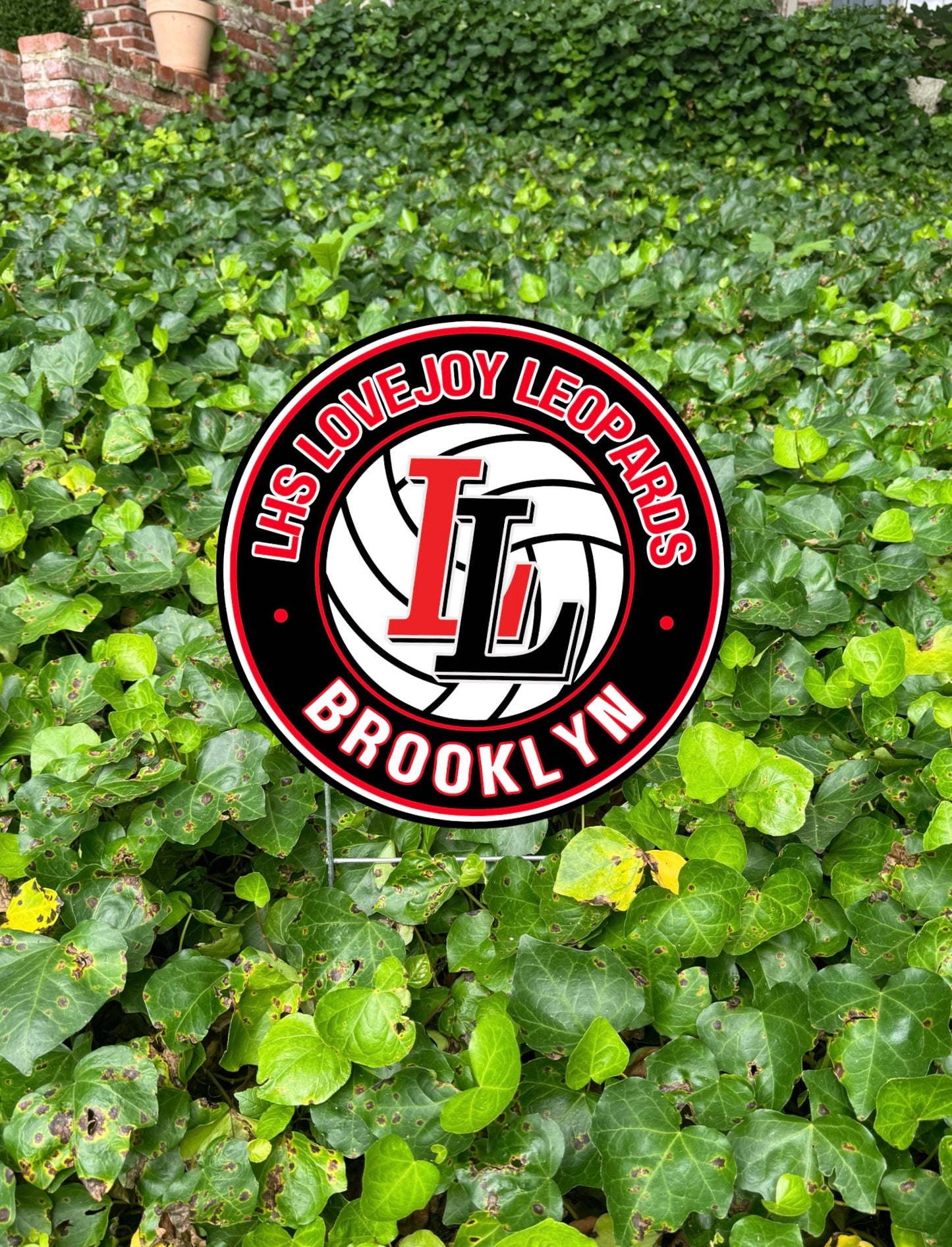Lovejoy Leopards Volleyball Yard Sign