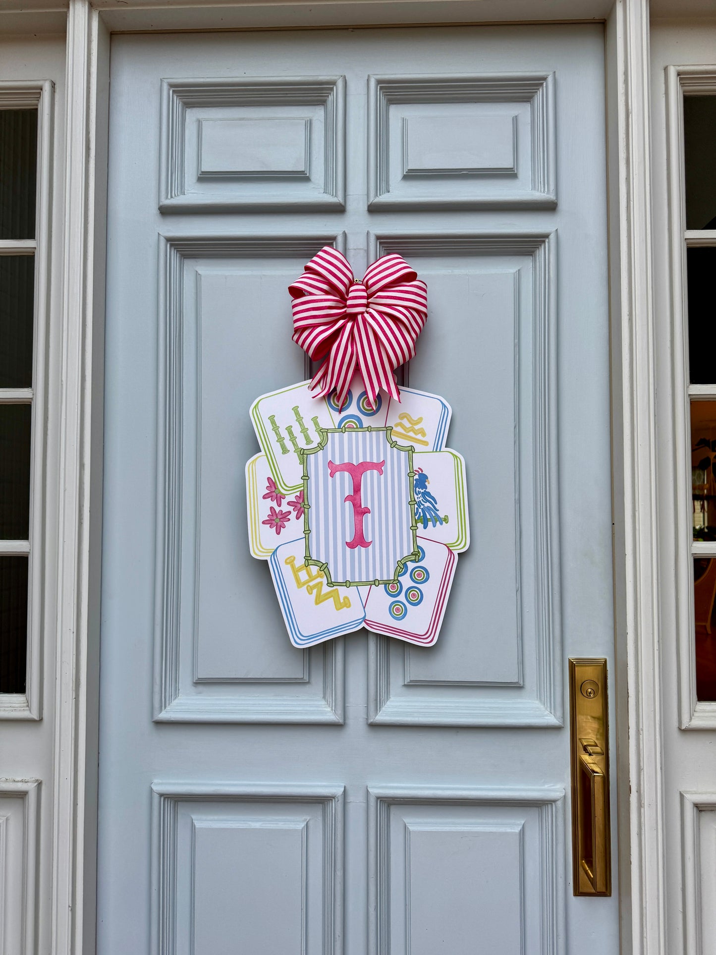 Personalized Mahjong Door Hanger