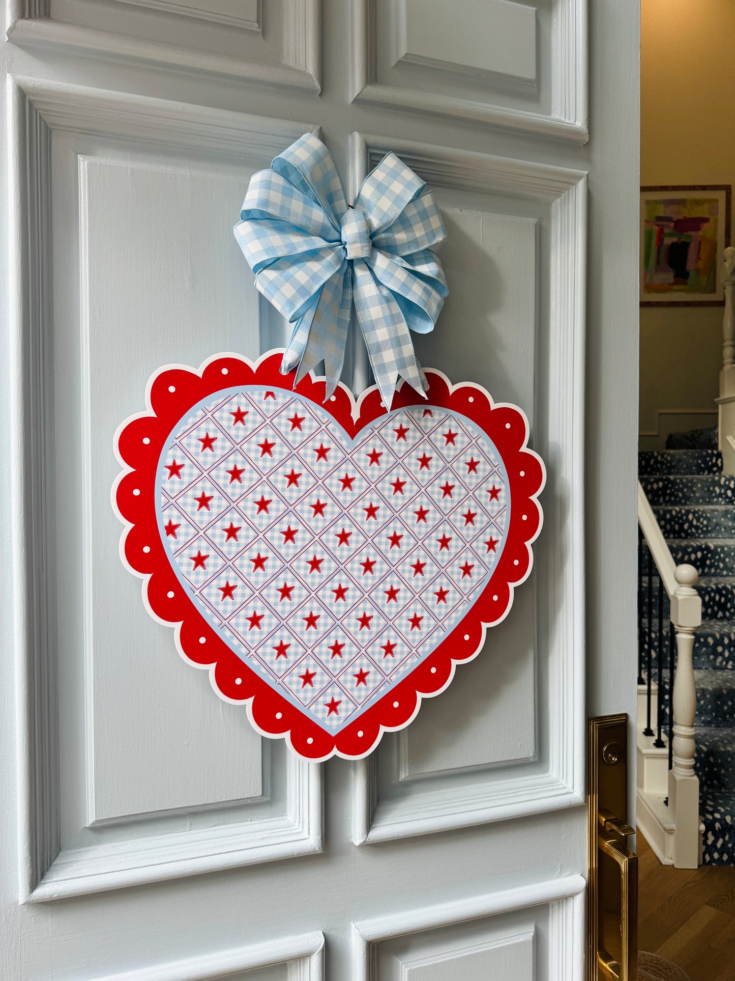 All American Love Patriotic Door Hanger