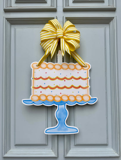 Hooray for Cake Door Hanger