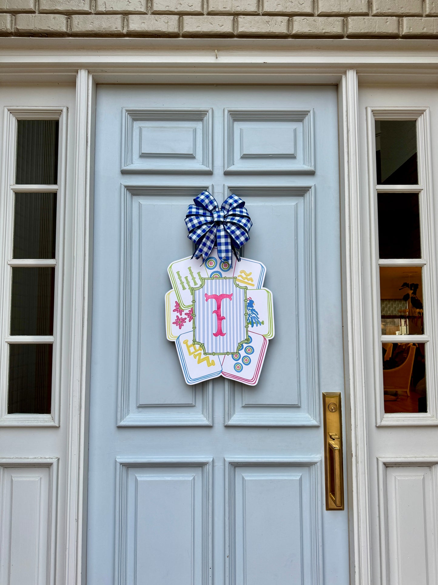 Personalized Mahjong Door Hanger