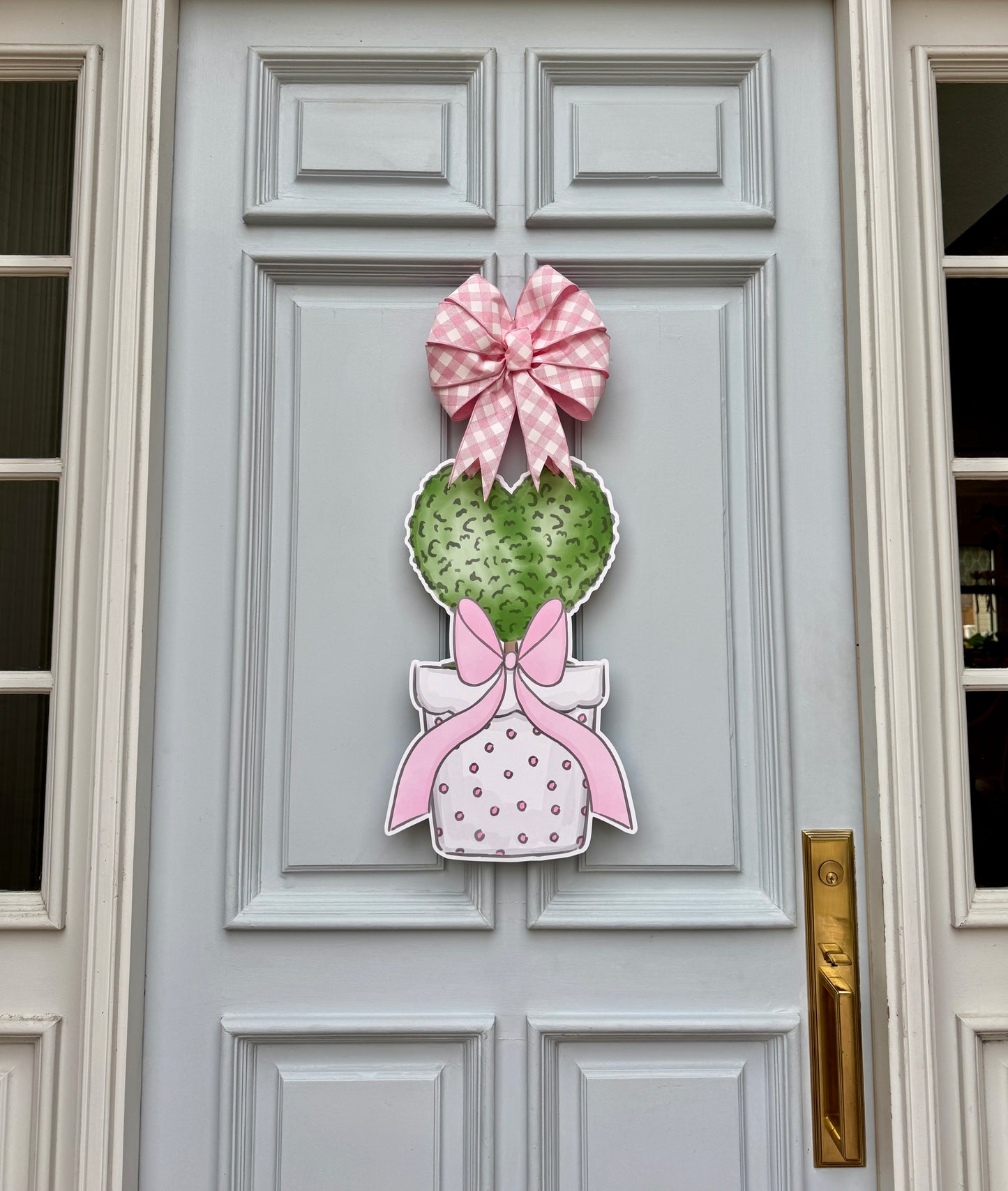 All the Love Topiary Door Hanger