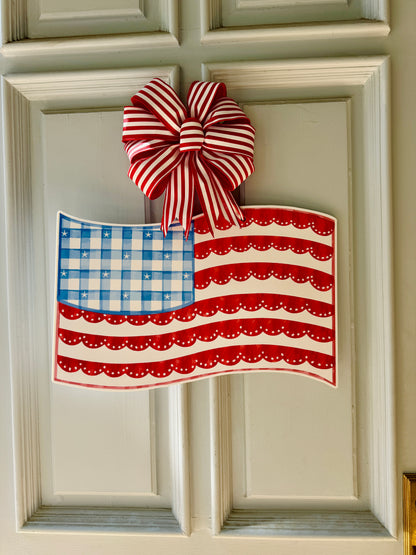 Stars & Scallops Flag Door Hanger