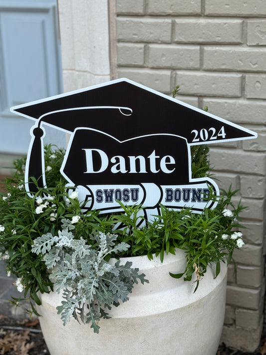 Hats off Custom Yard Sign