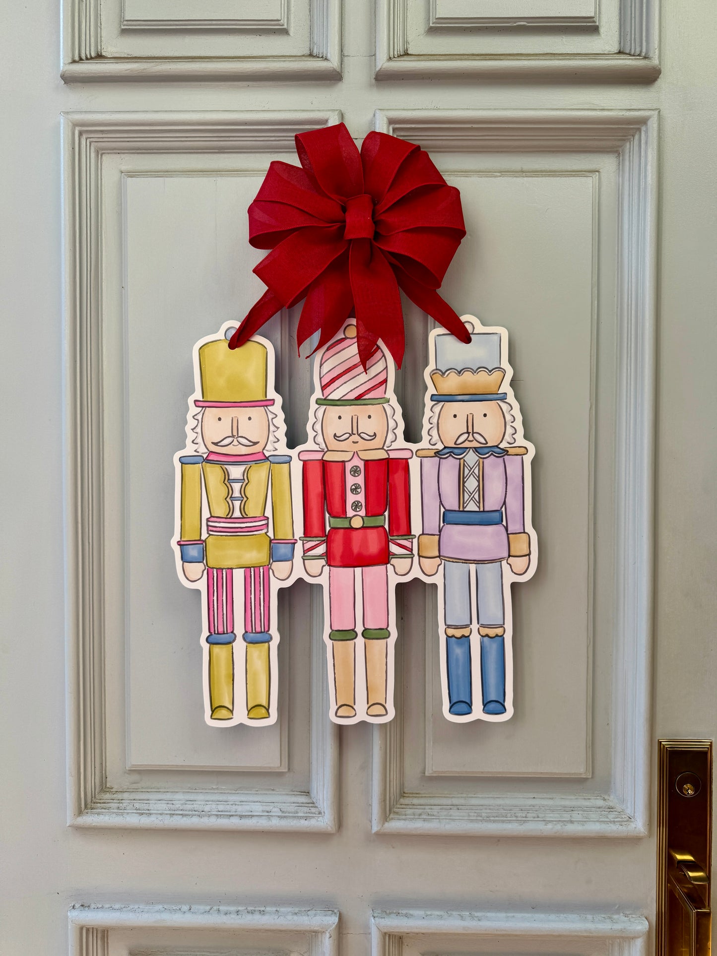 Colorful Nutcracker Door Hanger
