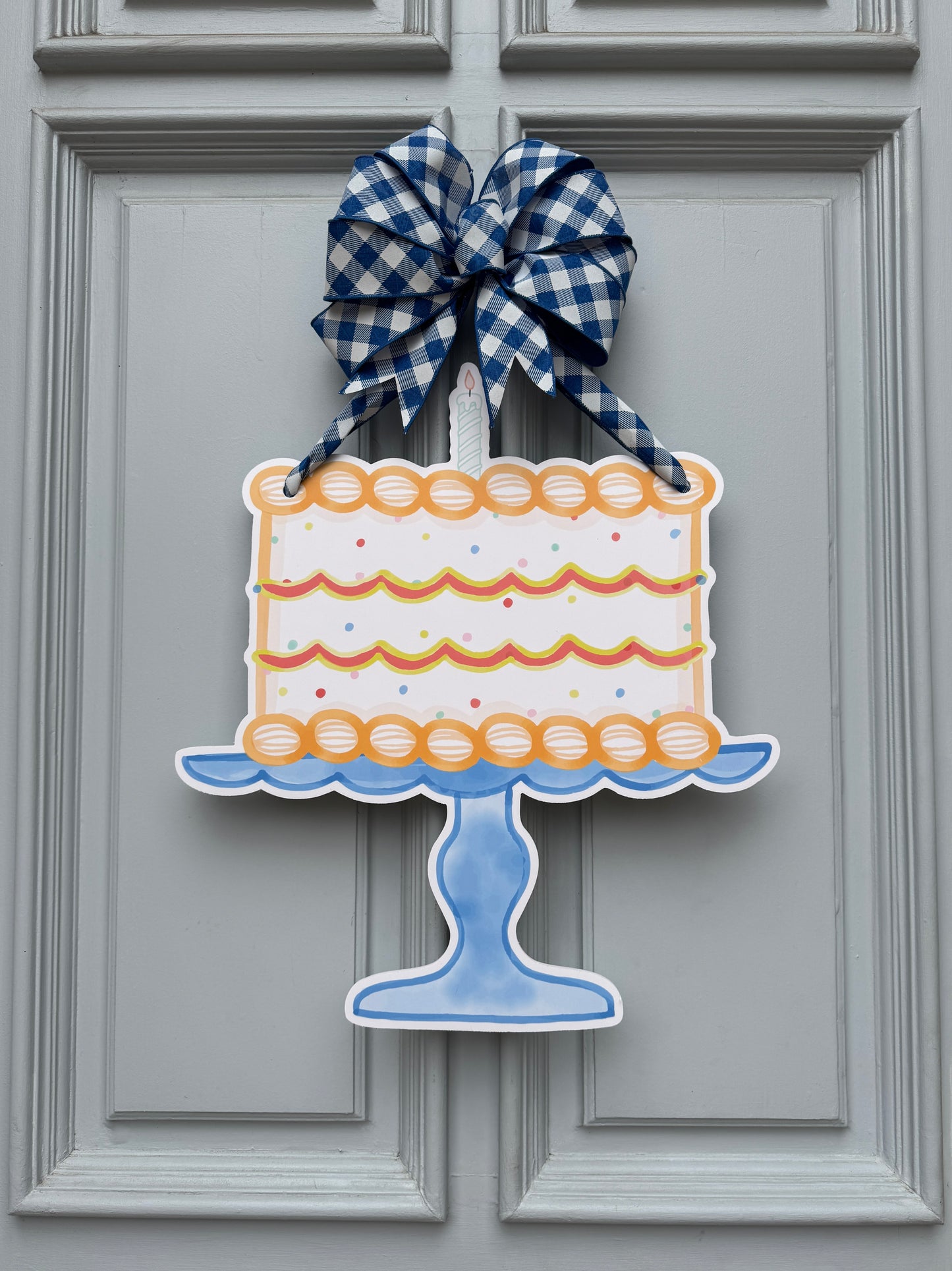 Hooray for Cake Door Hanger