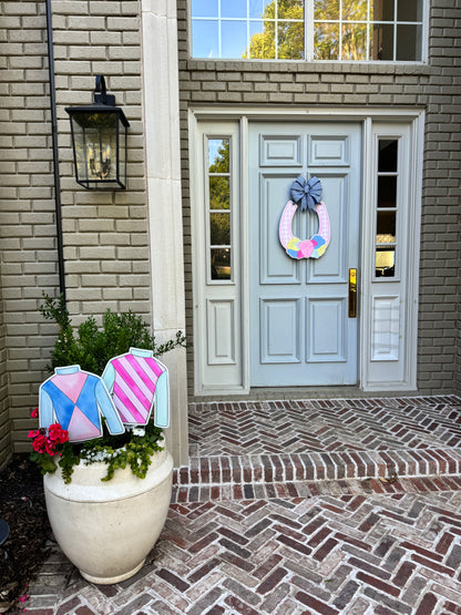 Pair of Derby Silk Pot Stakes