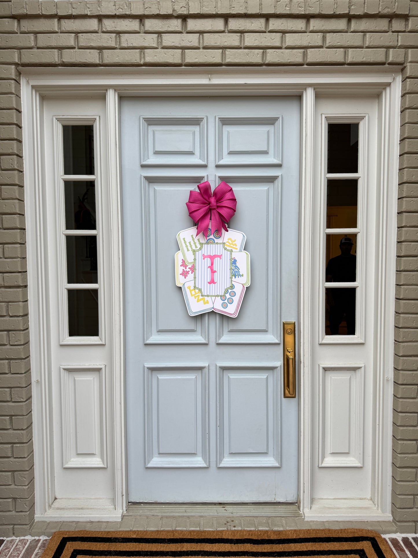 Personalized Mahjong Door Hanger