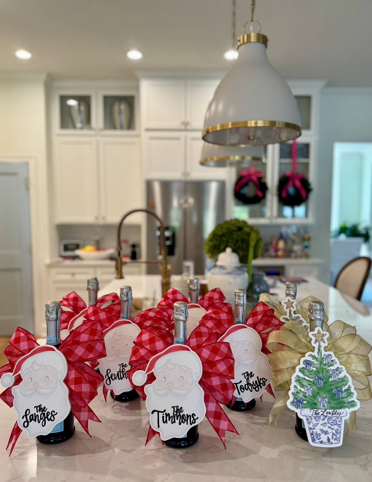 Bitty Holiday Bottle Toppers