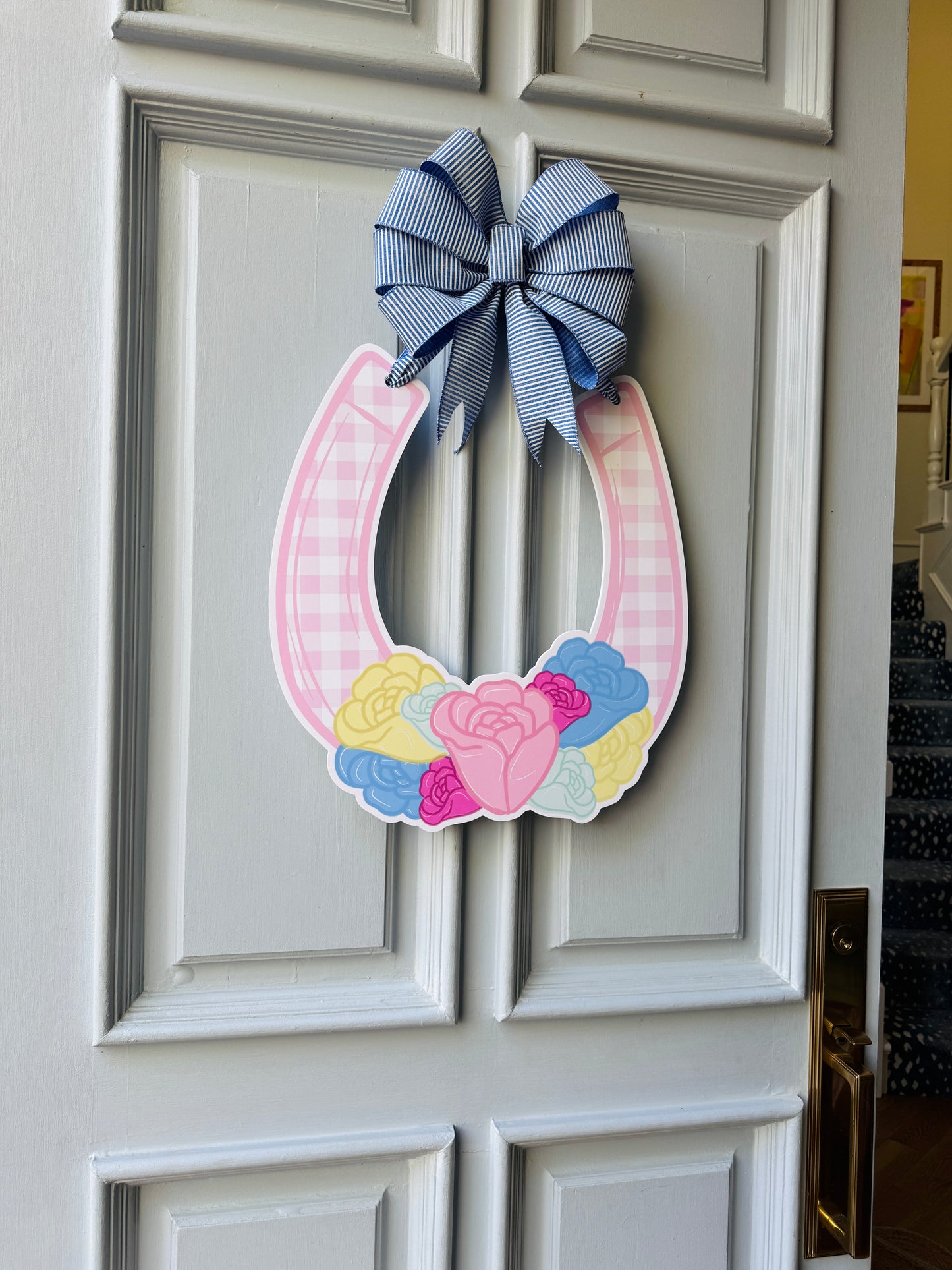 Southern Charm Horseshoe Door Hanger
