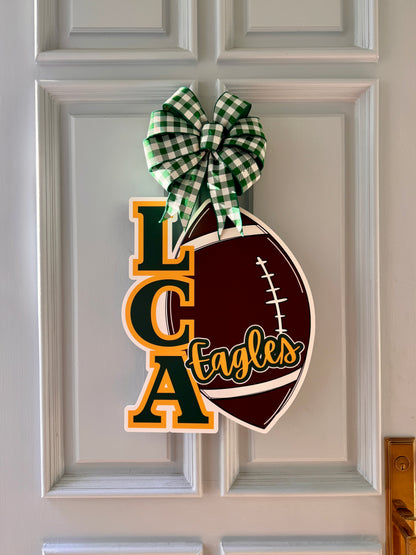 LCA Football Door Hanger