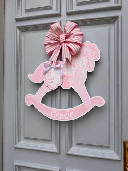 New Baby Boy Rocking Horse