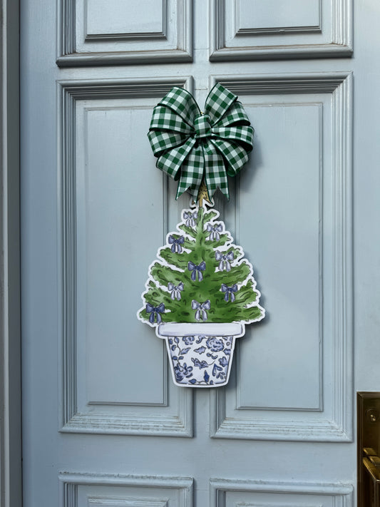 Blue Chinoiserie Christmas Tree
