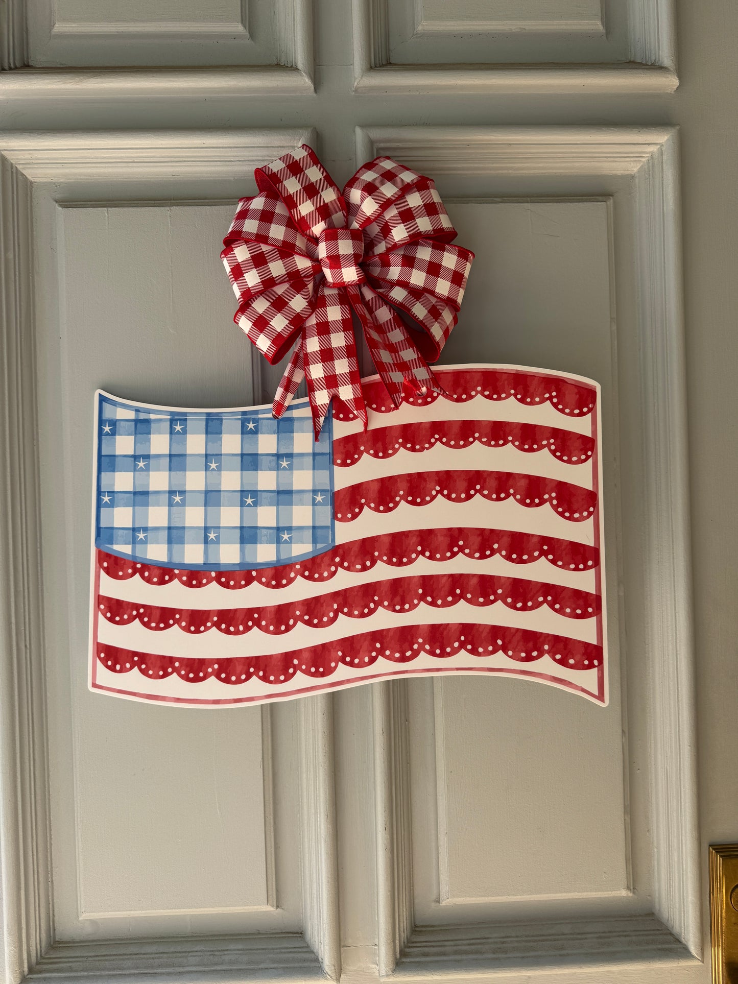 Stars & Scallops Flag Door Hanger