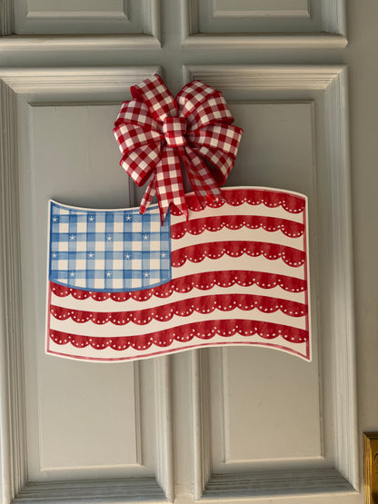 Stars & Scallops Flag Door Hanger