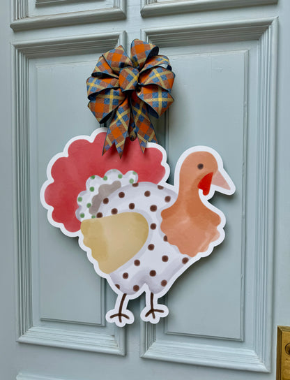 Tom the Turkey Door Hanger
